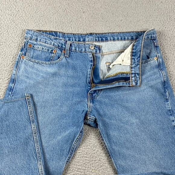 Levi's 502 Taper Jeans Men's 36x30 Fit (36x25) Medium Wash Causal Streetwear - Picture 3 of 10